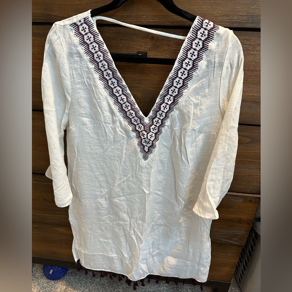 Gauzy swimsuit coverup
